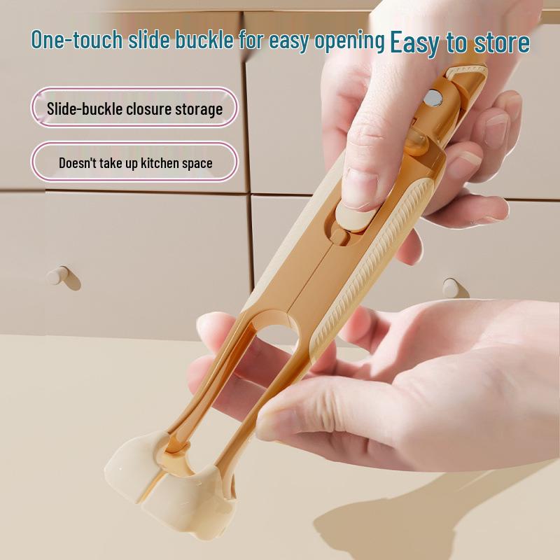 Doppelzweck Rutschfester Hitzeschutz-Schüssel- & Tellerheber - Hitzebeständiger Clip für Tabletts und Dampfgarer