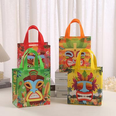 StoBag, Hawaiian,Summer Party, Tropical Themed, Birthday, Waterproof, Non Woven Gift Bags with Handles, 12pcs/30pcs