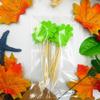 Saint Patrick's Day Clover Shape Green Cake Card Insertion Cake Decoration DIY