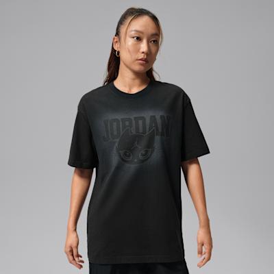 Jordan T Shirts Women s Black Crew Neck Moderate XL