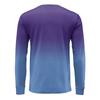 Men's V-neck Casual Fashion Printed Long-sleeved T-shirt Top