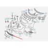 Priekinio buferio ventiliacijos grotelės apatinės A2128850522 Mercedes Benz E-Class W212 2014-2016