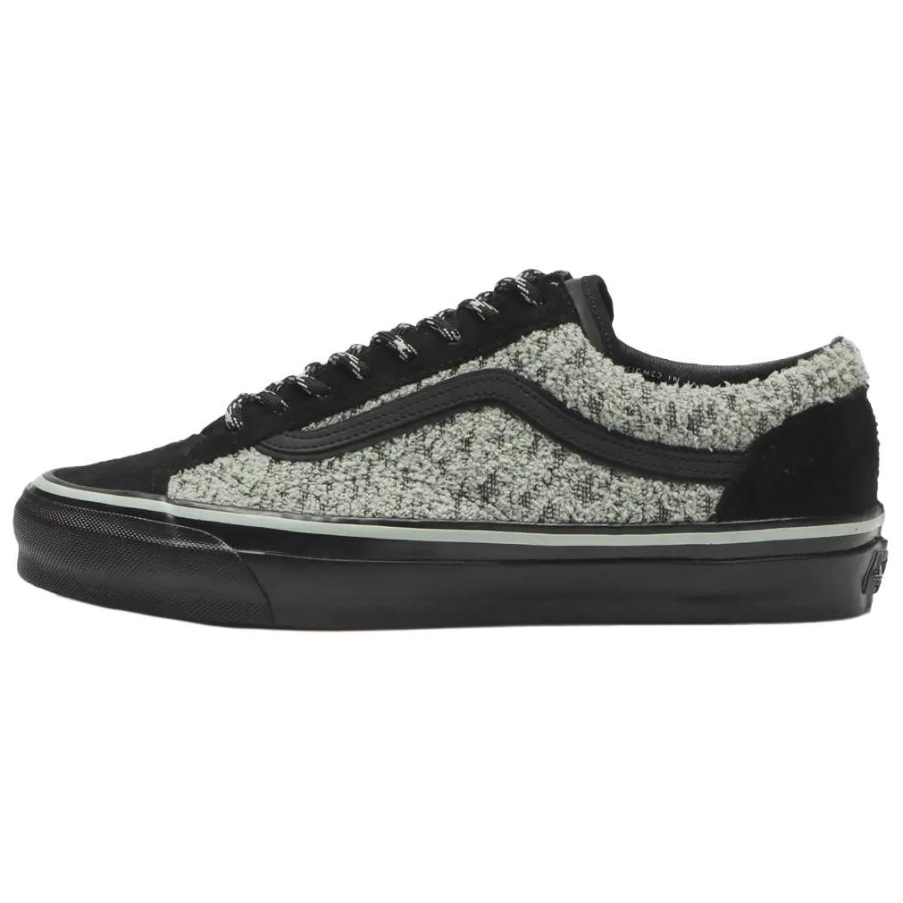 Vans Premium Old Skool Reissue 36 Comfortable Versatile Skate Shoes Unisex Sneakers Black Gray VN000EK7GP3