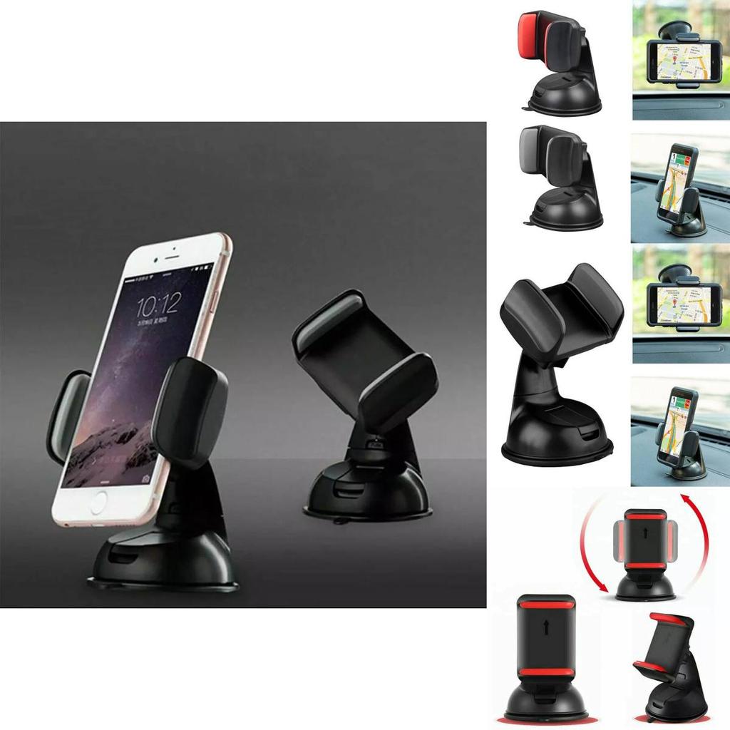 Universelle Autohalterung für Handy mit Saugnapf und 360 Grad drehbarem Gel-Fuß zur Navigation