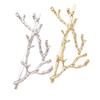 Fashion Girls Headwear Alloy Fashion Elegant Metal Tree Branch Hair Clip Jewelry
