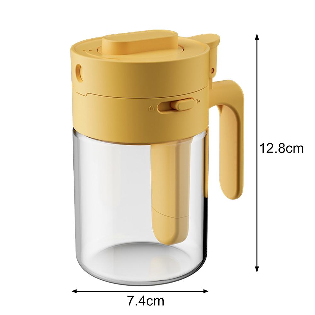 User Friendly Seasoning Container with Clear Glass and Space Saving Design