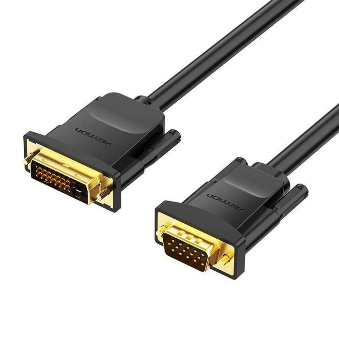 Câble Dvi Vga Vention Pour Moniteur, Ordinateur Portable, Résolution 1080P, 1,5 M