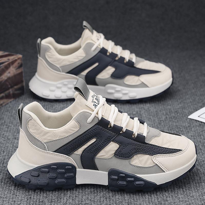 

Мужская обувь осенне-зимняя шинная подошва толстая подошва нескользящая и износостойкая рабочая обувь мужская весенняя трендовая ретро повседневная обувь 39 бежевый