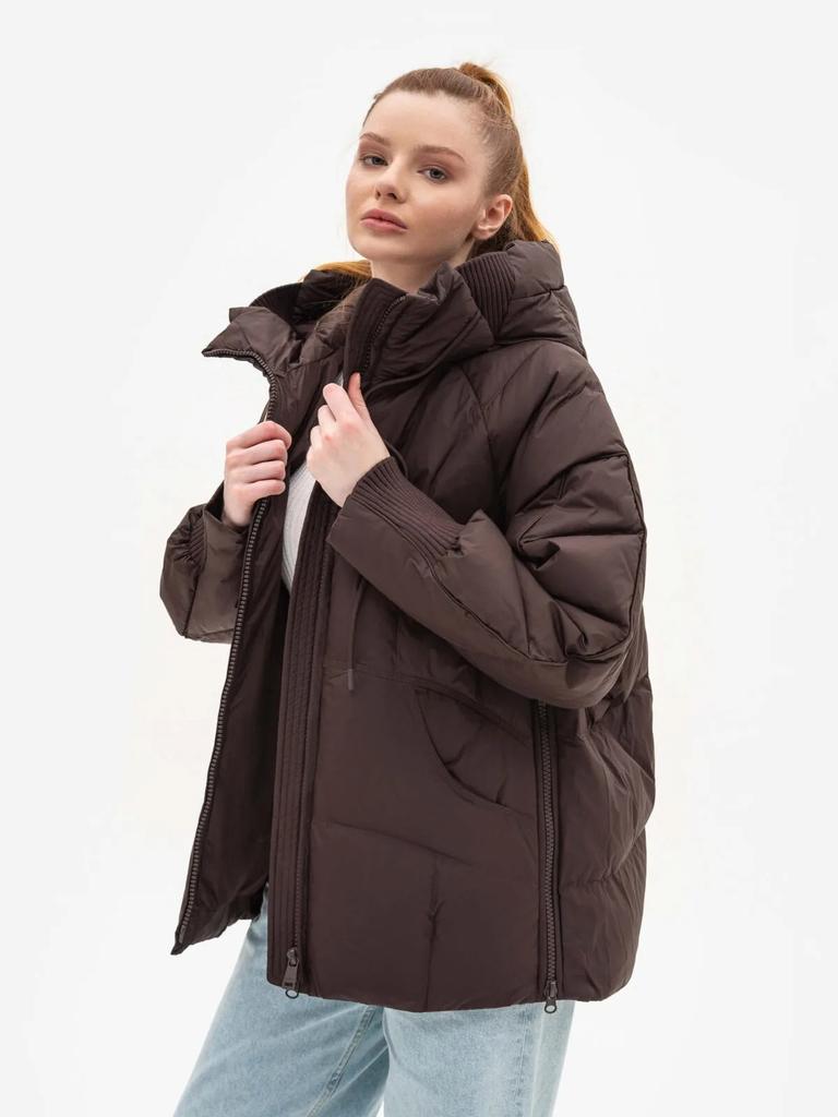 Winter Jacket Clasna 25667 XS Chocolate