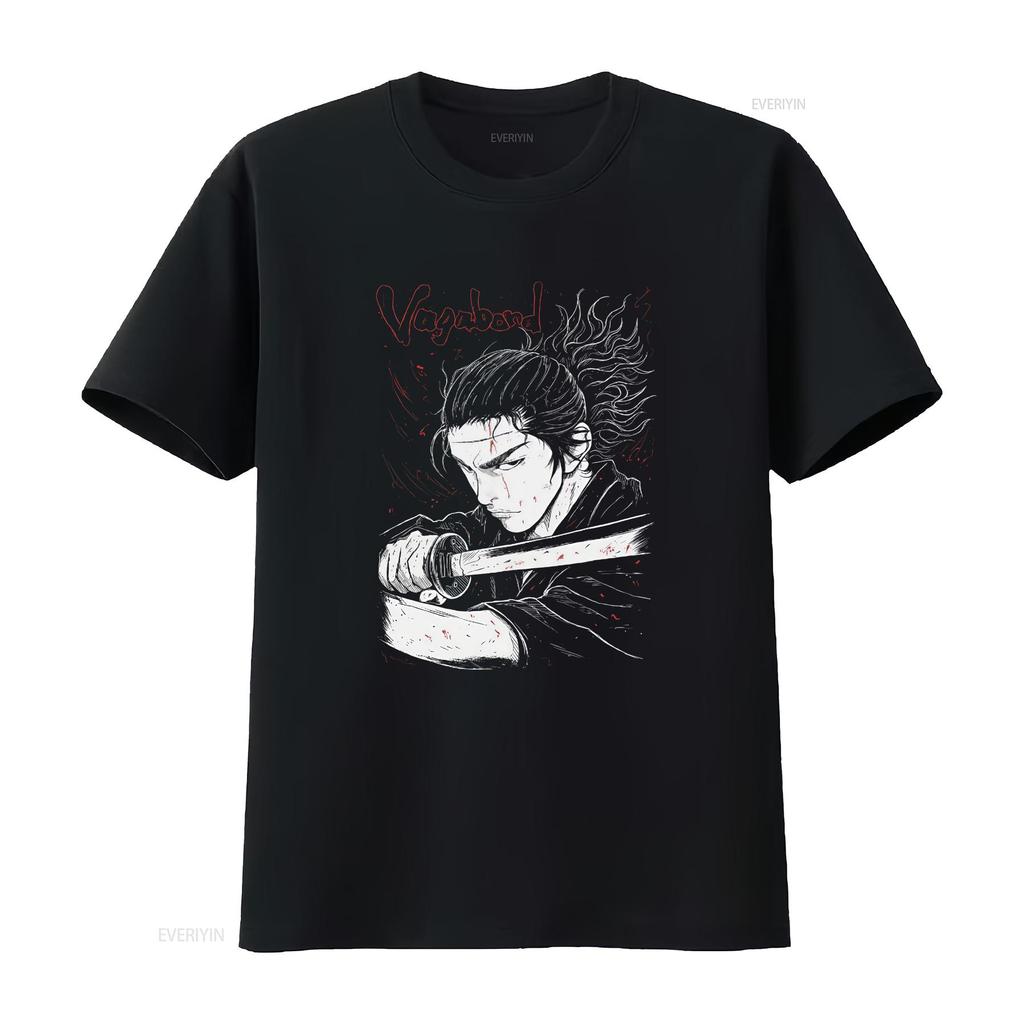 Vagabond Musashi Miyamoto Matahachi Honiden New Top T Shirt Vintage Washed Unisex Stylish Comfortable Stretched Versatile