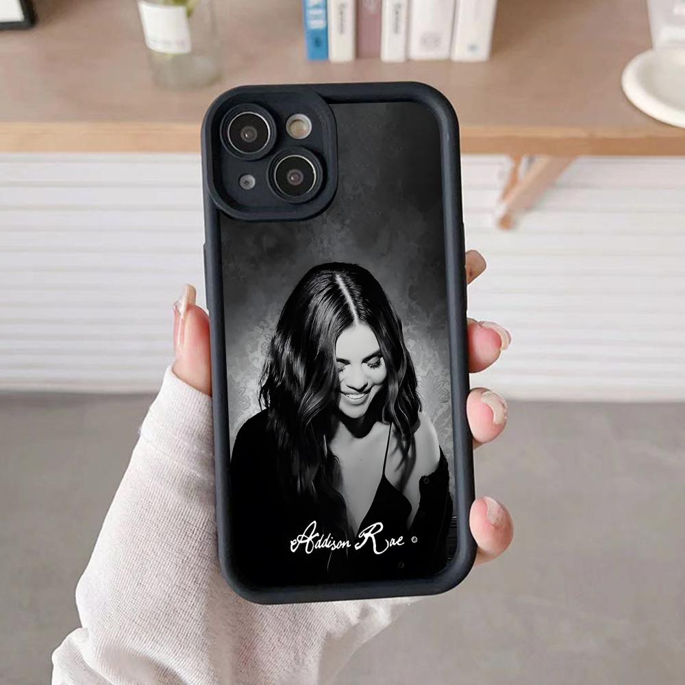 Addison Rae Mobile Phone Case for iPhone 17 16 15 14 13 12 11 Air Pro Max Plus Thicken TPU Colorful Cover Pretty Luxury