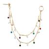 Nose  S Hoop Chain Tassel Ethnic   Double Layers Nose  S Ear S Hoop Chain for Women Girls