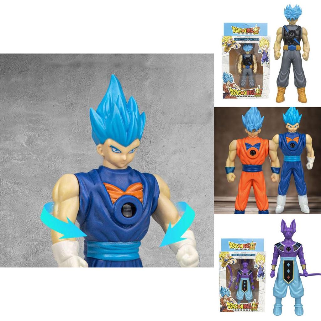 Dragon Ball Z Lichtprojektionsfigur Modell Blauer Goku Vegeta Kindergeschenk**