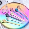 304 Stainless Steel Tea Coffee Dessert Spoons Ice Cream Scoop Coffee  Stirring Spoon  Kitchen Tools Cute Cat Paw Spoon