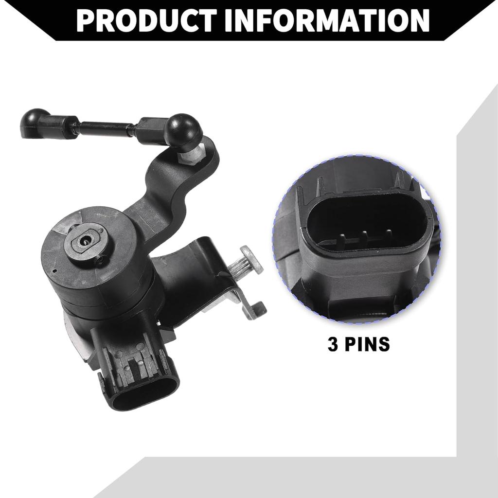 No.23405180 Suspension Ride Height Level Sensor for Chevrolet Camaro 2016-2023 / Front Left Headlight Level Sensor/Durable Metal / 1 Pcs Black
