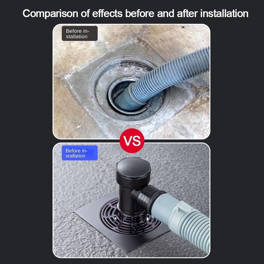 Snap Joint Washing Machine Floor Drain Cover Double Purpose Large Outfall Pipe Connector Insect Prevention
