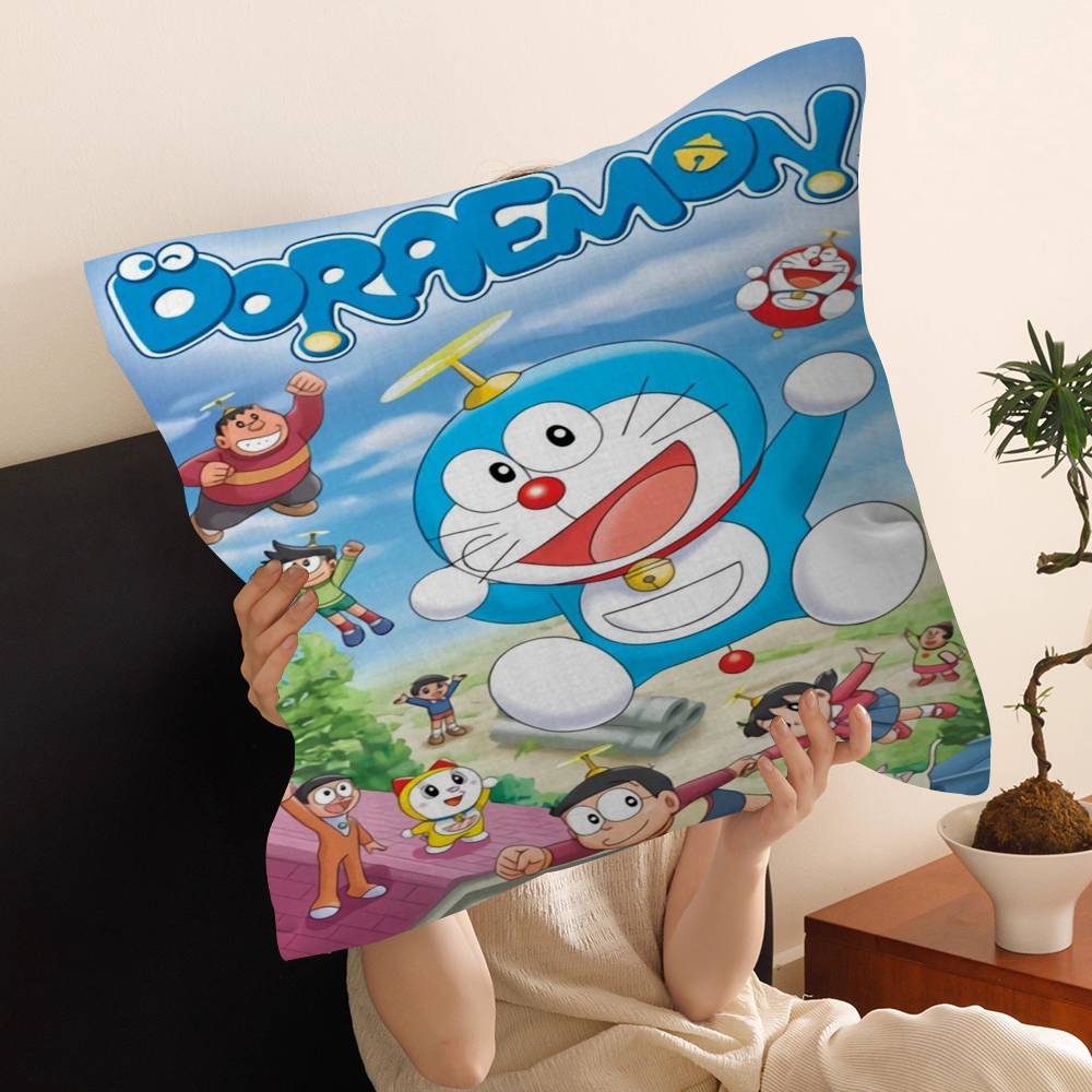 Japan D-Doraemon Maple Design Cushion Cover Happy Autumn Harvest decor Holiday Decorati Pillow Cover