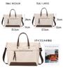 CC-MAX Women's Nylon Tote Bag, 2-Way Shoulder Bag, Fits 14-inch and 15.6-inch Laptops, A4 Size, Suitable for Formal, Casual, Business, and Commuting,