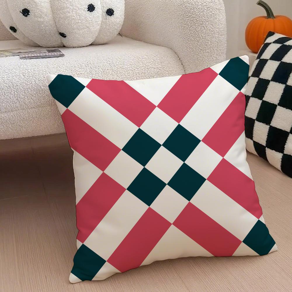 Exotic Portuguese Style Geometric Graphics Art Cushion Cover Throw Pillow Cover Hidden Button Durable Polyester Chair Cushion