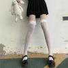 Lolita White Lace Bow Over-the-Knee Velvet Socks