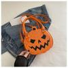 Halloween Handtasche Geldbörse Umhängetasche Neuheit Teufel Schultertasche PU-Leder Halloween Umhängetasche