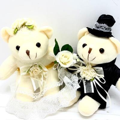 Wedding Gift, Wedding BearWelcome Bear, Pair Set of 3 Sizes (Medium)