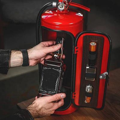 Hetsig Försäljning Mini Brandsläckare Modellering Vinsskåp Julklapp Burk Bar Herrklappar Kreativ Vinförvaringslåda Dispenser