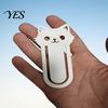 Smooth Edge Bookmark 3D Printed Cat Bookmark, Stable Clamping Book Clip, Not Easy To Cute Fall Off Non-Scratch Practical Reading Mark for Accessory