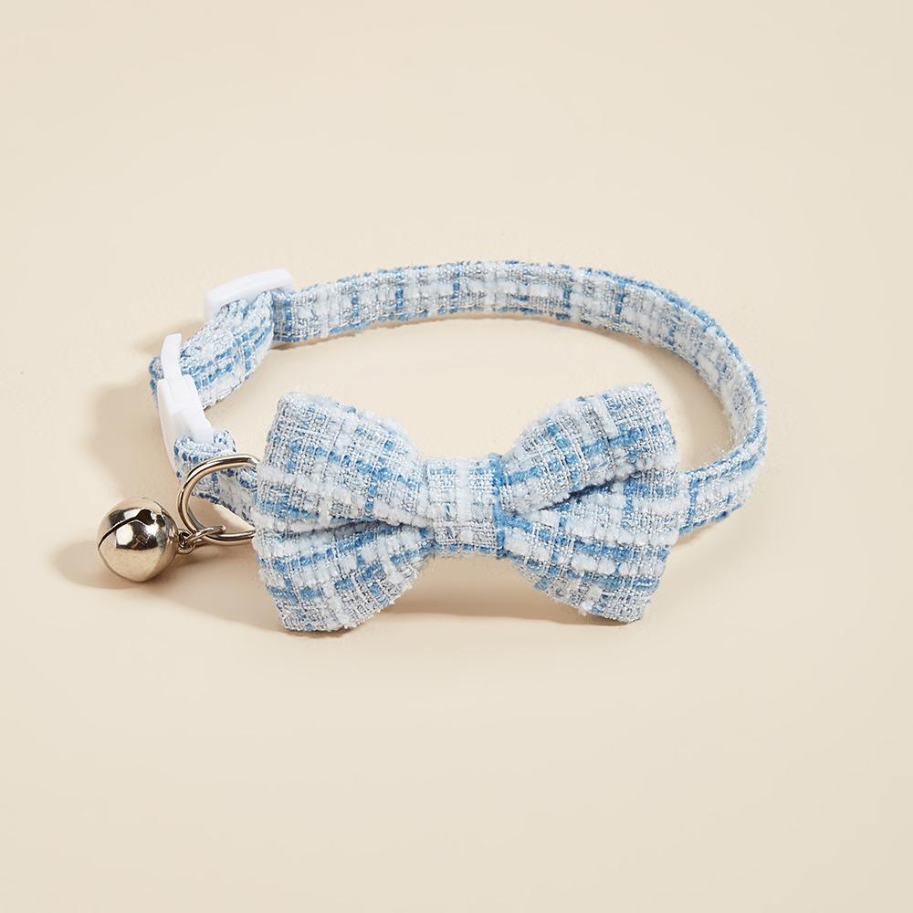 

Bow Cat Collar Adjustable Pet Bow Tie Collar with Safety Buckle and Bell Decoration Suitable for Kittens & Puppies Cat Necklace