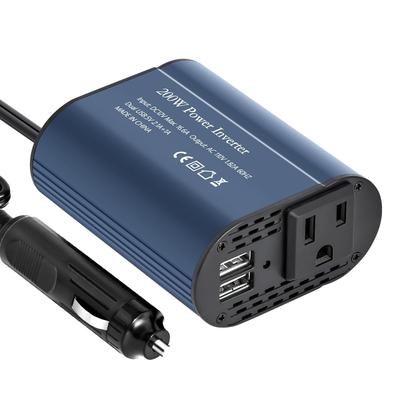 Przetwornica 200 W, Gniazdo zapalniczki samochodowej, Obsługuje szybkie ładowanie, Przetwornica samochodowa, Konwertuje DC 12