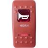 ESUPPORT 12V 20A Red Cover Red LED Speaker Horn Push Button Toggle Switch | Momentary ON OFF 5Pin Motor Boat Marine Rocker Switches Push Button