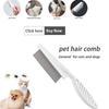 Cat Flea Comb Cat Tooth Comb Pet In-Line Steel Comb For Dog Lice Comb To Remove Fleas