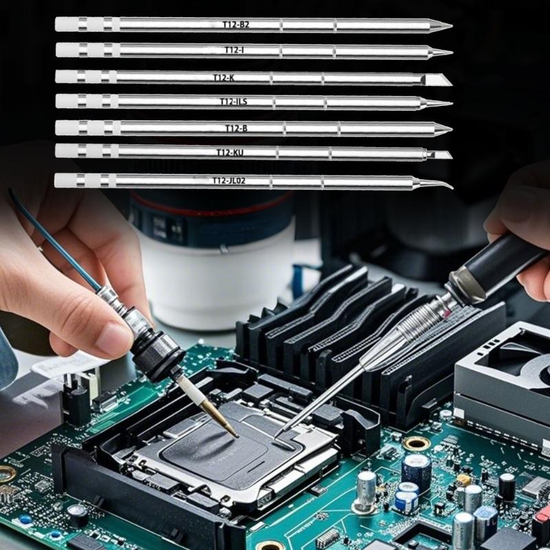 T12 Soldering Iron Tips Welding Tool Replacement for Rework Station Soldering Station Tip Soldering Iron Tip