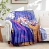 K-POP Anime Girls Group  Four Seasons Soft Warm Blanket  All-Season Thick Knit Polyester Bedspread for Bed, Camping, Travel  Perfect Gift