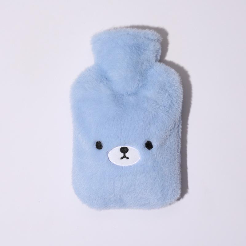 Cartoon Plush Hot Water Bottles for Students,Large Capacity Cozy Hand Warmers,Reusable Water-Filled Heat Packs for Winter Warmth
