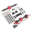 Utilizzato Per Modello MN 1/12 MN82 LC79 MN78 Parti Auto RC Kit di Assemblaggio Metallo Upgrade Anteriore e Posteriore