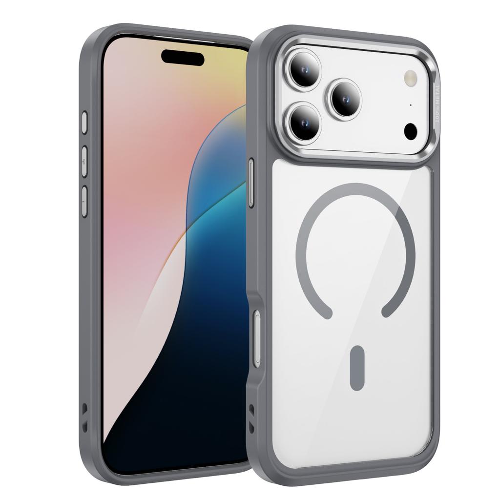 New Transparent Magnetic Phone Case 2.0mm PC Phone Protective Case for Apple 13pro for Apple 17 Phone Case