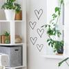 Simple and Simple Heart-shaped Decorative Stickers for Living Room, Study and Home Walls