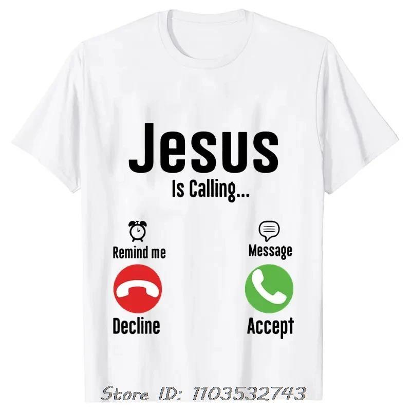 Jesus Print T-shirt Christ Casual Short Sleeve Men's Clothing Fitness T Shirt Harajuku Streetwear Funny Cotton Tshirt Tops