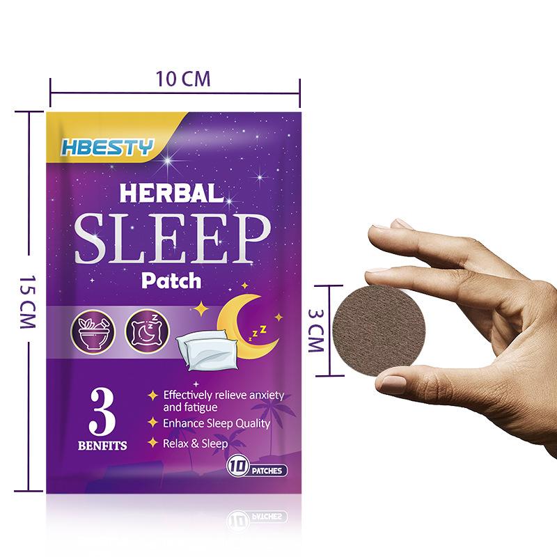 10pcs Sleep Promoting Patch Organic Herbal Sleeping Massage Relax Sticker for Improving Sleep Quality Relieve Fatigue