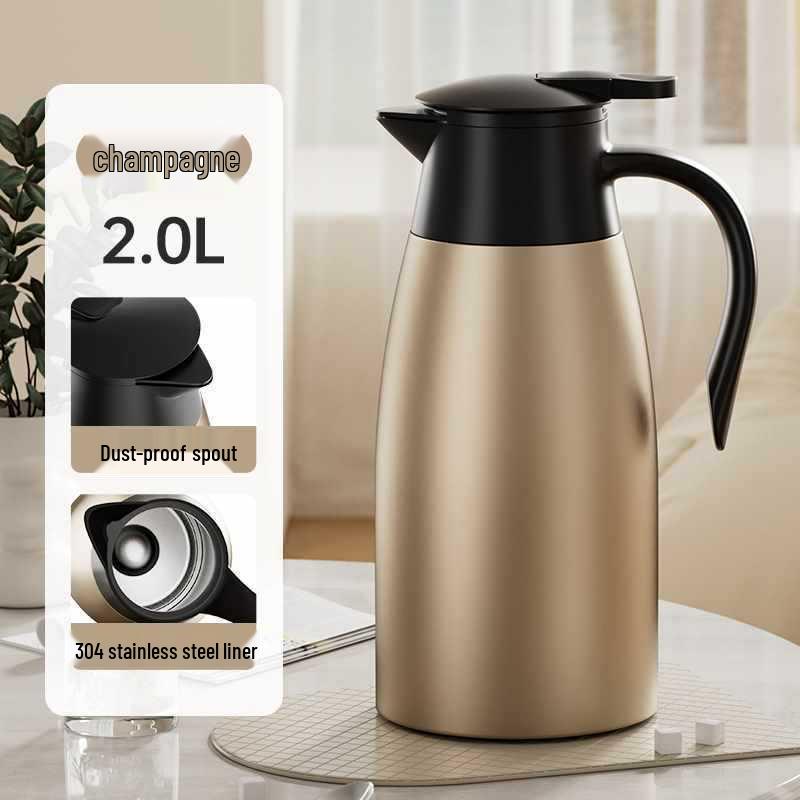 Insulated 316 Stainless Steel Thermos Flask - Large Capacity Hot Water Kettle for Dormitories and Households