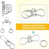Anel de quebra-cabeça de metal, quebra-cabeças de metal, quebra-cabeças, brinquedos intelectuais educacionais, brinquedo de truque de anel chinês para festa, crianças e adultos