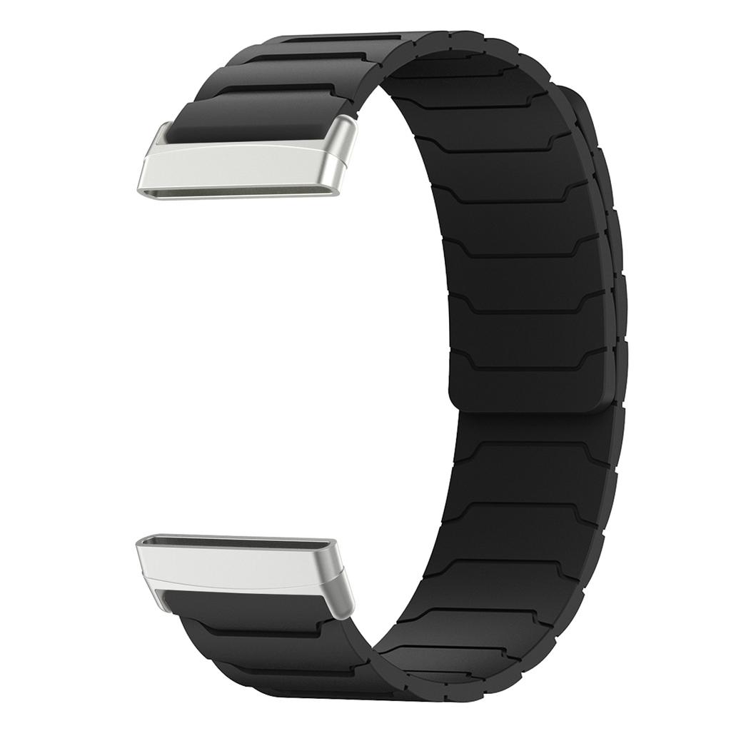 Magnetic loop strap for Fitbit watch versa 4/3 two color silicone band for versa 2/1 sport Bracelet replacement Wristband