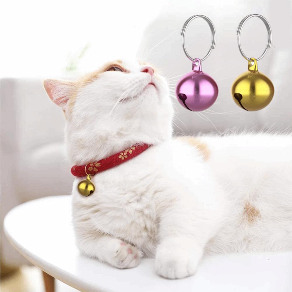 24Pcs Vintage Xmas Tree Hanging Bells 14mm Cat Collar Bell Pet Pendant Christmas Bell Wind Chimes