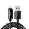 Nabíjecí kabel ESSAGER Type-C7A s digitálním displejem pro telefony Huawei, Honor, OPPO a další