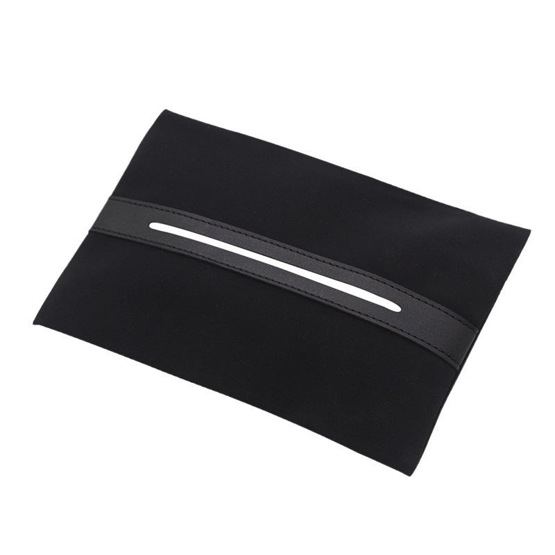 

Suede Car Tissue Holder for Sun Visor - Large Size ZJB-Wine Red Suede