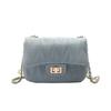 Stylish Summer Fashion Shoulder Bag For Women With Trendy Chain Strap In Black White Pink And Blue Colors