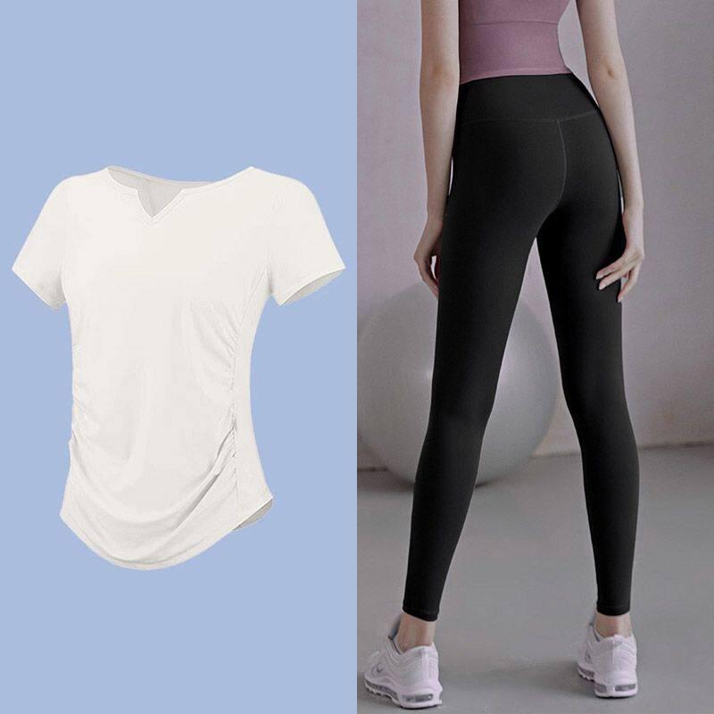 Women's Plus Size Quick Dry Yoga & Fitness Short Sleeve T-shirt, Running & Training Casual Top for Summer