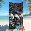 Beach Towel with CM Punk Pattern - soft,absorbent,machine washable Lightweight&Modern,swimming,Travel Essentials