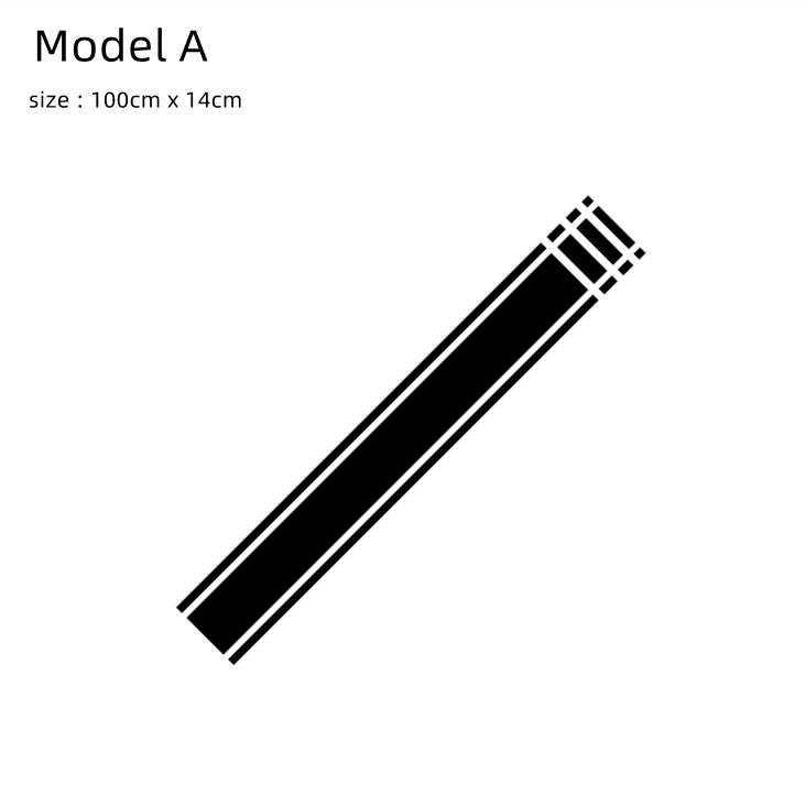 HQKI8 Car Hood Engine Cover Decora Sticker For Skoda Fabia MK1 2 3 Auto Body Door Side Skirt Decals Sports Stripes Tuning Accessories